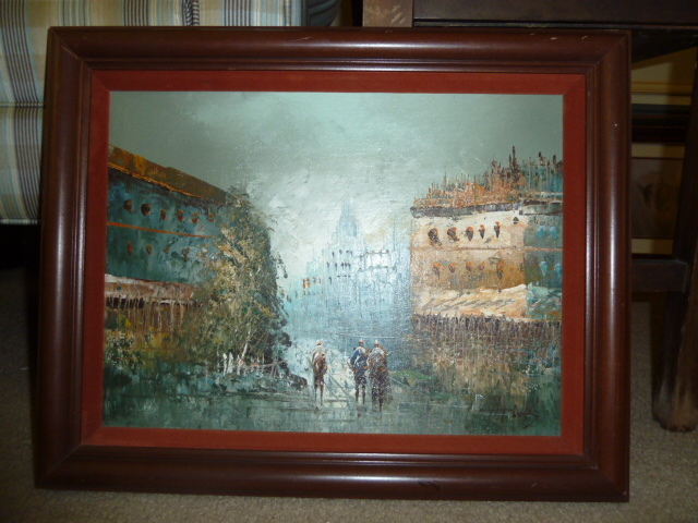 lot 503 image: SIGNED OIL PAINTING