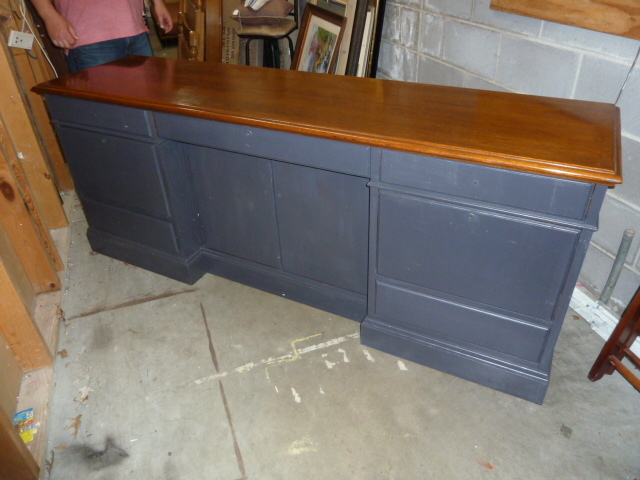 lot 19 image: Chalk painted CREDENZA...this item will be picked up  180 NW OLDHAM PARKWAY, Lees Summit, MO 64081
