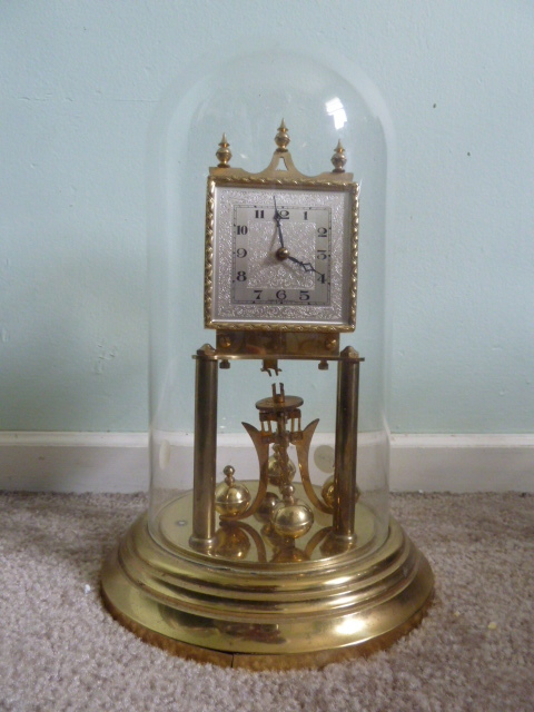 lot 279 image: VERY COOL CLOCK with GLASS DOME