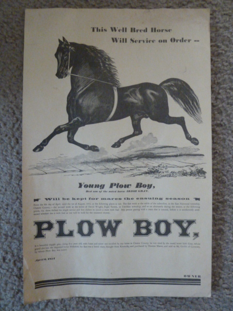 lot 284 image: PLOW BOY PRINT