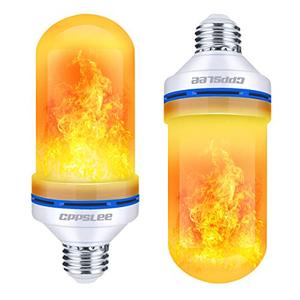 lot 52716 image: CPPSLEE Led Flame Effect Light Bulb, 4 Modes Flame Lights Bulbs, E26 Base Fire Light Bulbs with Gravity Sensor, Valentine Decorations Flickering Light Bulb for Indoor and Outdoor