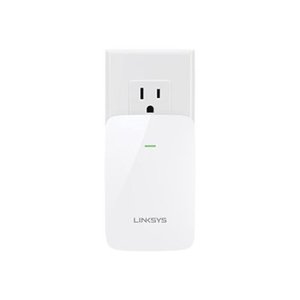 lot 52729 image: Linksys AC750 Dual-Band Wi-Fi Range Extender  Wi-Fi Booster (RE6250)