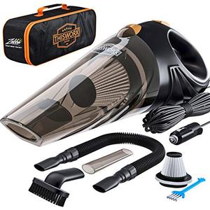 lot 52834 image: Portable Car Vacuum Cleaner High Power Corded Handheld Vacuum w 16 foot cable - 12V - Best Car & Auto Accessories Kit for Detailing and Cleaning Car Interior