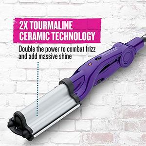 lot 52847 image: Bed Head Wave Artist Ceramic Deep Hair Waver for Beachy Waves, Purple