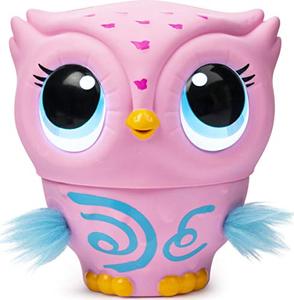 lot 52850 image: Owleez, Flying Baby Owl Interactive Toy with Lights & Sounds (Pink), for Kids Aged 6 & Up