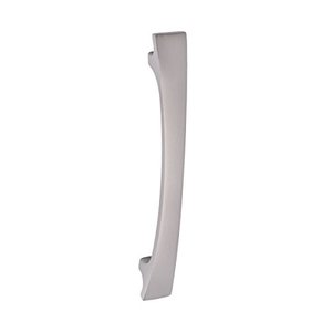 lot 52968 image: Amazon Basics Thick Modern Curved Cabinet Handle, 6.5-inch Length (5-inch Hole Center), Satin Nickel, 10-Pack