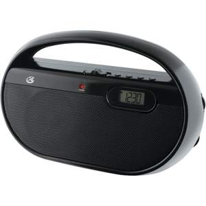 lot 53793 image: GPX R602B AMFM Portable Clock Radio, Black