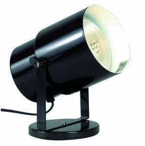 lot 53798 image: Satco SF77394 Multi Purpose Portable Plant or Pin-Up Spot Light, Steel, L4.25 W6.75 H5.75 D4.25, Black Finish