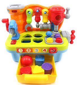 lot 53808 image: PowerTRC Little Engineer Multifunctional Musical Learning Tool Workbench For Kids