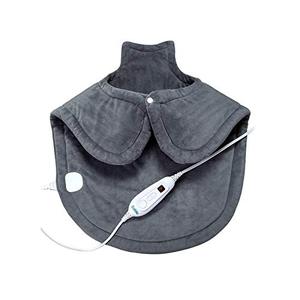 lot 53827 image: Large Heating Pad for Neck and Shoulders Pain Relief, Sable Heating Wrap for Neck with Auto Shut Off - 6 Temperature Settings
