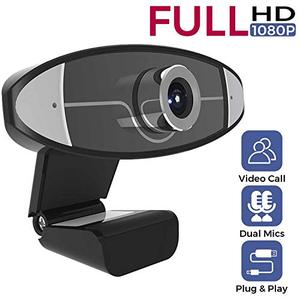 lot 53835 image: Webcam with Microphone, 1080P HD Web Camera with Manual Foucs, USB Computer Camera, Sreaming Webcam for PC Mac Laptop Desktop Video Calling Conferencing Recording