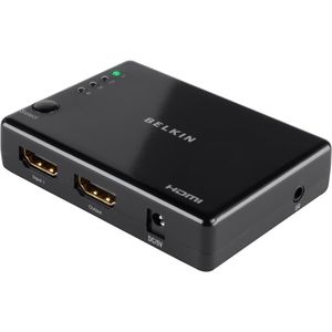 lot 53861 image: Belkin Pro 1000 4-Way HDMI Switch with Wireless Remote (Supports HDMI 2.0)