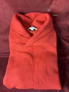 lot 55705 image: GoodThreads - Extended Collar 100% Cotton Sweater - Red - XXXL