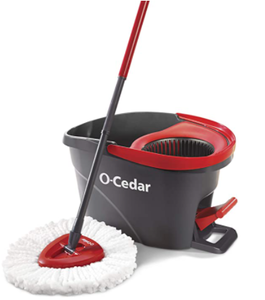 lot 52955 image: Easywring Microfiber Spin Mop And Bucket Floor Cleaning System With 2 Extra Power