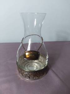 lot 2118 image: E.L. de Verte Italy Antique Glass Open Decanter for Wine