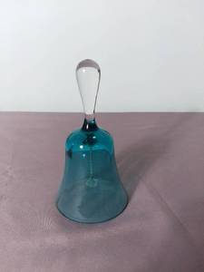 lot 2134 image: Clear Blue Glass Bell