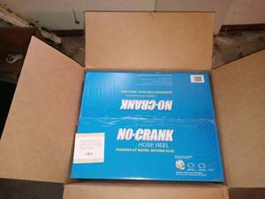 lot 9031 image: Nice No Crank Hose Reel Still In Box