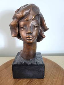 lot 2153 image: Mouval Sculpture of Womans Head