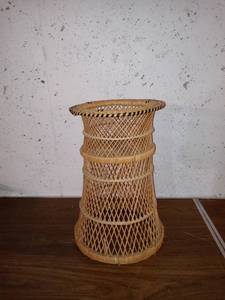 lot 807 image: Free Standing Bohemian Style Wicker Stand