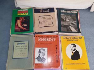 lot 2003 image: Lot of Piano Books and Sheet Music
