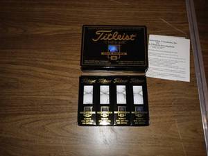 lot 8050 image: Vintage Rare 1 Dozen Titleist Tour Balata 90 High Spin Soft Feel Golf Balls
