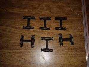 lot 8056 image: Lot Of 6 Mid Century DoorDrawer Pulls Or Handles