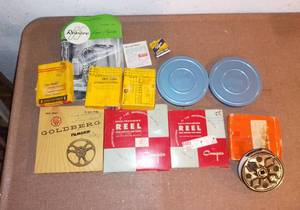 lot 8073 image: Vintage 8 and 16 mm Film Reels