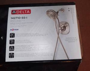 lot 8078 image: Delta 142710-SS-I Stainless Shower Head