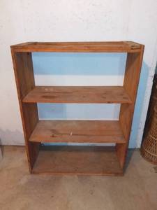 lot 8094 image: Vintage Wood Crate Shelves