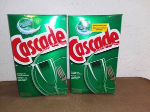 lot 8166 image: Two Unopened 9.68 Pound Boxes of Cascade Dishwasher Detergent