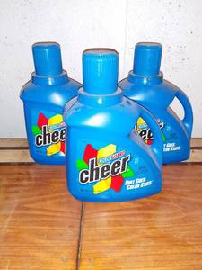 lot 8172 image: 3 Full 80 Ounce Bottles of Cheer Laundry Detergent