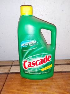 lot 8174 image: Full 155 Ounce Bottle of Cascade Dishwasher Detergent