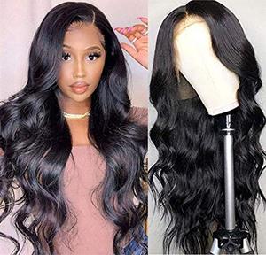 lot 88776 image: Luduna Lace Front Wigs Real Human Hair Pre Plucked Body Wave Lace Front Wig with Baby Hair 9A 150% Density 100% Unprocessed Brazilian Remy Virgin Hair Wig Glueless 13x4 Lace Front Wigs for Black Women(18inches, Natural Color)