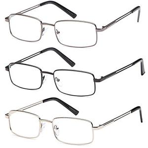 lot 88783 image: Reading Glasses 3X Stainless Flex Readers - 1.75x
