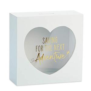 lot 88818 image: Kate Aspen Adventure Fund Bank, One Size, White- Cracked