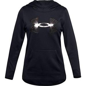 lot 88823 image: Under Armour Girls Armour Fleece Graphic Hoodie , Black (001)Black , Youth Small