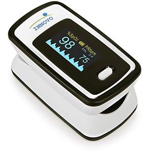 lot 88825 image: Innovo Deluxe iP900AP Fingertip Pulse Oximeter with Plethysmograph and Perfusion Index (Off-White with Black)