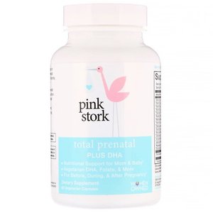 lot 90858 image: Pink Stork Supplements Total Prenatal Plus Dha 60 Capsules Unless Noted 235410 OC