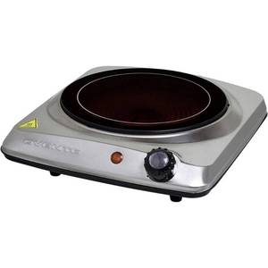 lot 92563 image: Ovente 7 Single Plate Electric Infrared Burner, 1000W