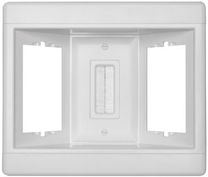lot 95759 image: Legrand - Pass & Seymour TV3LVKITWCC2 Recessed Television Box Three Gang Low Voltage Kit Easy Installation