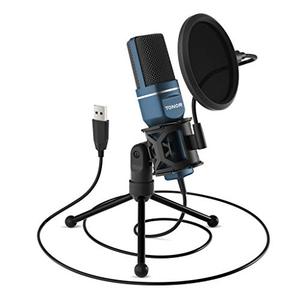 lot 95773 image: USB Microphone, TONOR Computer Condenser PC Gaming Mic with Tripod Stand & Pop Filter for Streaming, Podcasting, Vocal Recording, Compatible with Laptop Desktop Windows Computer, TC-777