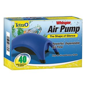 lot 95775 image: Tetra Whisper Air Pump 20 To 40 Gallons, For aquariums, Powerful Airflow, Non-UL Listed
