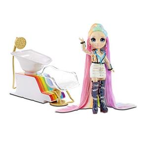 lot 95778 image: Rainbow High Salon Playset with Rainbow of DIY Washable Hair Color Foam for Kids and Dolls - Doll Not Included