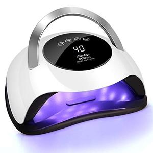 lot 95827 image: 120W UV LED Nail Lamp, Easkep Gel Nail Polish Faster Nail Dryer for 4 Timer Setting Professional Gel Lamp Portable Handle Curing Lamp for Fingernail and Toenail Auto Sensor Nail Machine (2020 NEWEST)