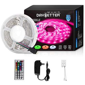 lot 95847 image: Daybetter Led Strip Lights 16.4ft with Remote Controller and Power Supply