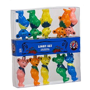 lot 95860 image: Grateful Dead Kurt Adler UL 10-Light Bears Light Set (GD9141)