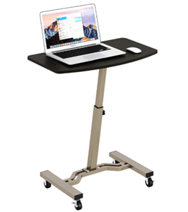 lot 92529 image: SHW - Mobile Rolling Desk Stand - Espresso