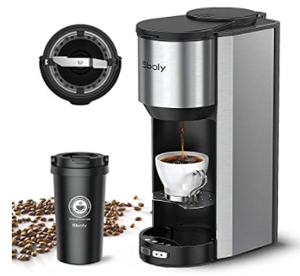 lot 92552 image: Sboly Grind and Brew - Coffee Maker with Travel Mug - Model SYCM-3000