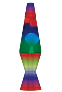 lot 95772 image: Lava the Original Colormax Lamp with Rainbow Decal Base, 14.5