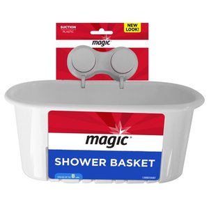 lot 2065 image: Magic Shower Suction Basket, White